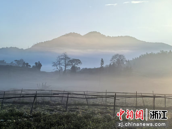 寺前方志主题窗外的田园风光 作者供图