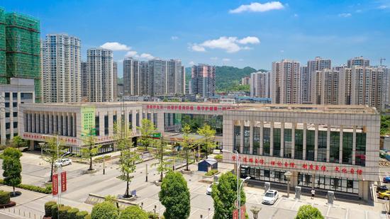 习水政务服务中心全景。王玺 摄