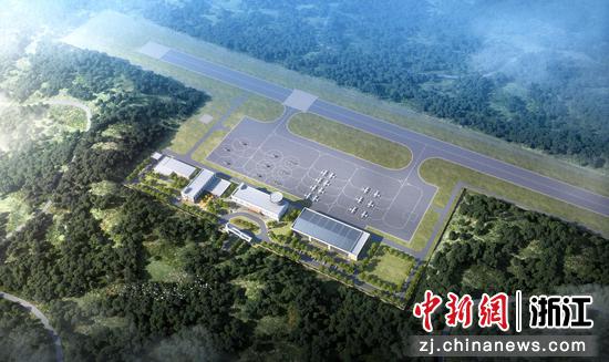 数智交院承担勘察设计的文成通用机场效果图。 数智交院 供图 数智交院承担勘察设计的文成通用机场效果图。 数智交院 供图