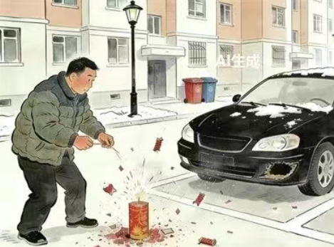 燃放烟花爆竹，赔偿2991元