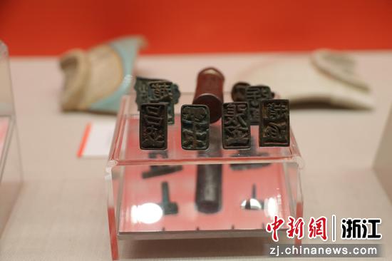 近日，“印象北疆——八思巴文篆刻作品展”展出作品。&nbsp;（主办方供图）