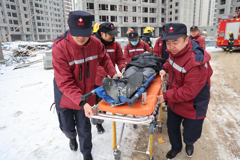 图为活动演练现场。