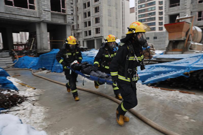 图为活动演练现场。