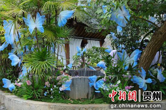 游客正在剑河仰阿莎温泉小镇泡温泉。吴麟钦摄