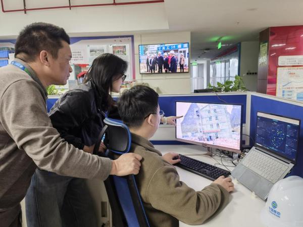 广西移动公司对工程基建项目开展数智监督工作。移动供图