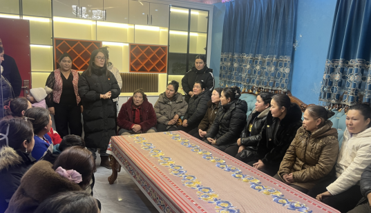 利用婦女微家陣地進(jìn)行宣講。