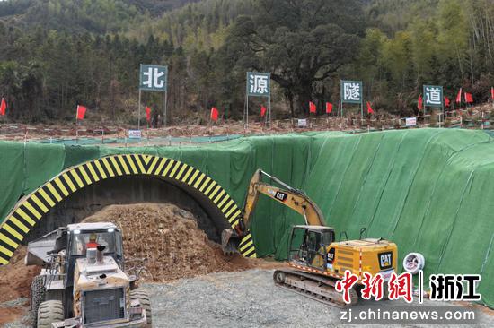 北源隧道施工现场。浙高建公司 供图 北源隧道施工现场。浙高建公司 供图