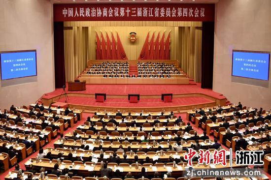浙江省政协十三届四次会议。钱晨菲&nbsp;摄