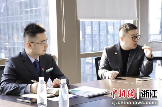 农行客户经理在程天科技调研。&nbsp;浙江农行&nbsp;供图