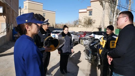 叶城县多部门开展外卖即时配送点电动自行车安全专项检查