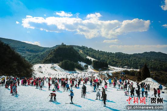 舍雪山滑雪场。六盘水市委宣传部供图