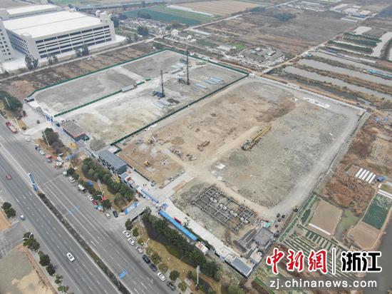 项目施工现场。 海西镇 供图 项目施工现场。 海西镇 供图