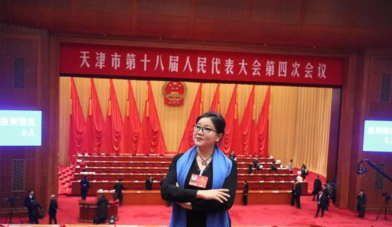 天津市政协委员、民建天津市委会委员、天津市浦津生态园艺有限公司董事长高洁 受访者供图