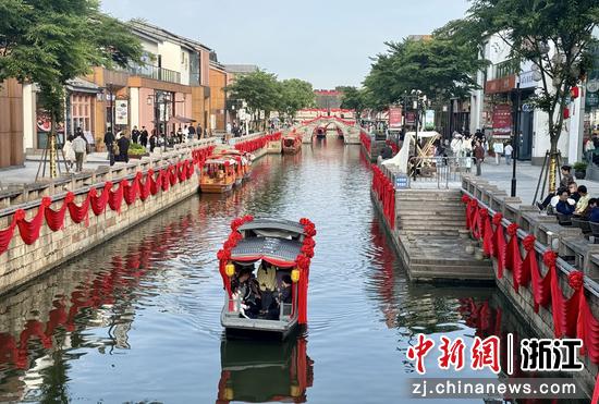 绍兴迎恩门风情水街(资料图)。项菁 摄 绍兴迎恩门风情水街(资料图)。项菁 摄