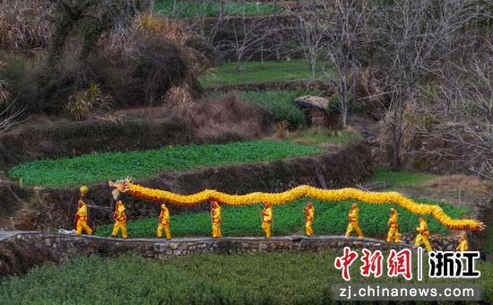 显后村的竹龙。杨波&nbsp;供图