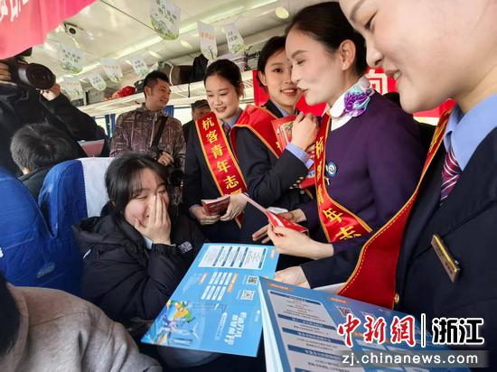 列车招聘会现场。主办方供图