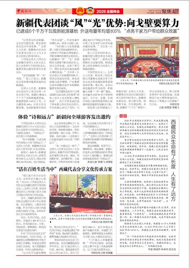 新疆代表团谈“风”“光”优势：向戈壁要算力 体验“诗和远方” 新疆向全球游客发出邀约