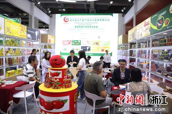 浙江土畜业务团队参加广交会。&nbsp;浙江土畜&nbsp;供图