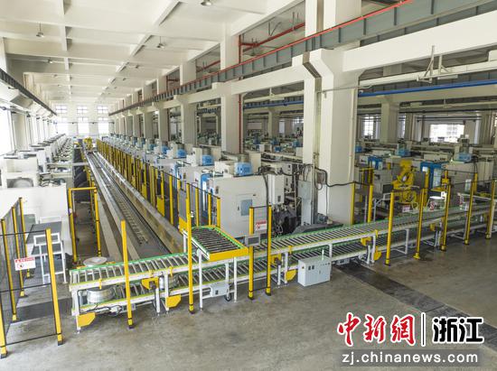 浙江某A股上市公司铝合金轮毂数字化车间。&nbsp;浙商银行&nbsp;供图