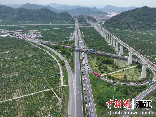 俯瞰台金高速。台州管理中心&nbsp;供图
