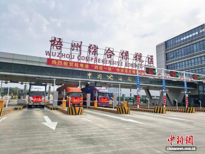 桂粤港“跨境一锁”首发仪式在广西梧州举行