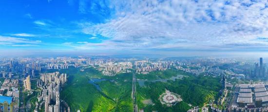 观山湖区鸟瞰图 (资料图) 观山湖区鸟瞰图 (资料图)