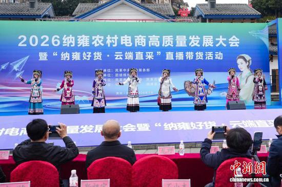 活动现场的文艺演出。杨英 摄