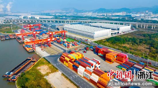 南太湖新区铁公水物流园区。南太湖新区 供图 南太湖新区铁公水物流园区。南太湖新区 供图
