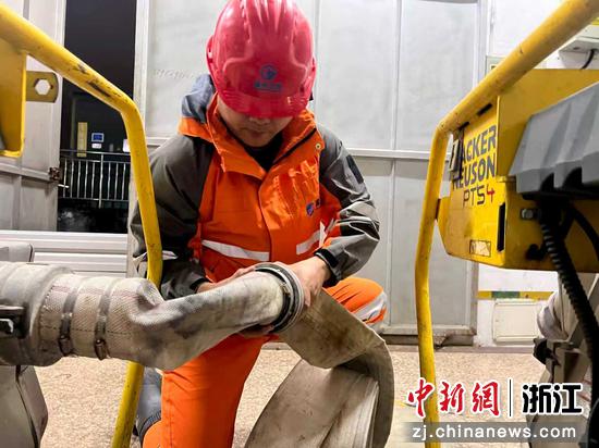 “排水橙”工作现场。温州市公用集团排水公司&nbsp;供图