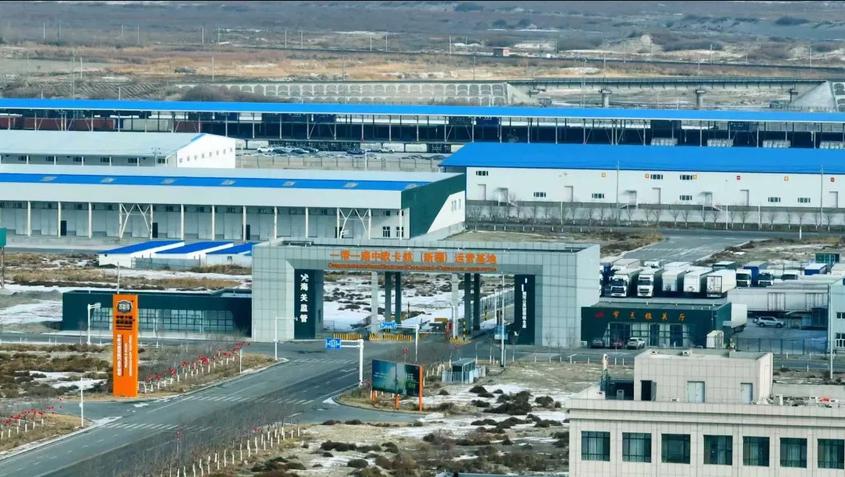 精河公铁物流园，国际物流线路+1！