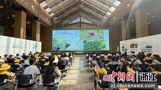 26日，浙江温州三垟湿地“羽汇三垟，声动园博”爱鸟周专场活动现场。张益聪&nbsp;摄