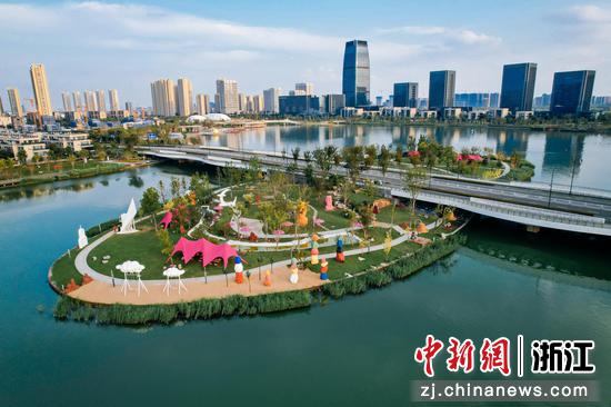 4月30日，东沙湖公园一景。（主办方供图）