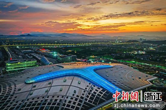 杭州西站及周边。余杭区委宣传部供图