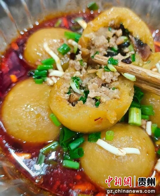 土城特色苕汤圆，内馅鲜香软糯入味。习水县融媒体中心供图