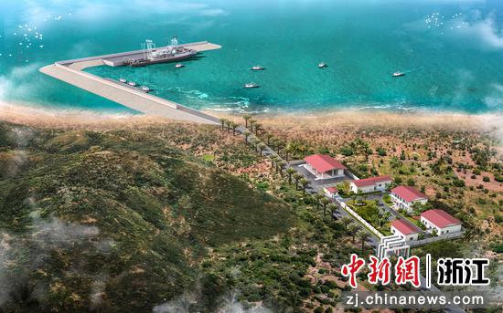 数智交院援塞拉利昂渔码头项目效果图。数智交院&nbsp;供图