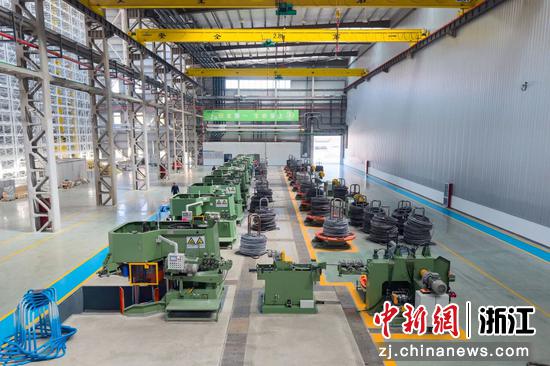 中拓新材料工厂产线。浙商中拓&nbsp;供图