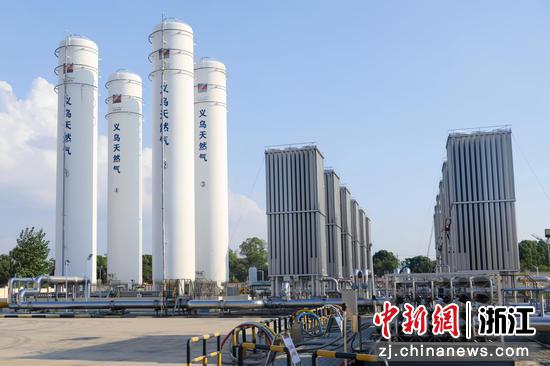 浙能燃气义乌公司苏溪LNG应急储备站。朱巧奕&nbsp;供图