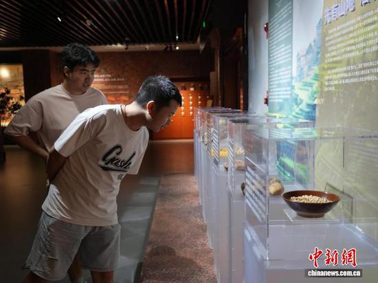 图为5月26日，游客在展厅内观赏展出的“贵州风味”。石小杰 摄