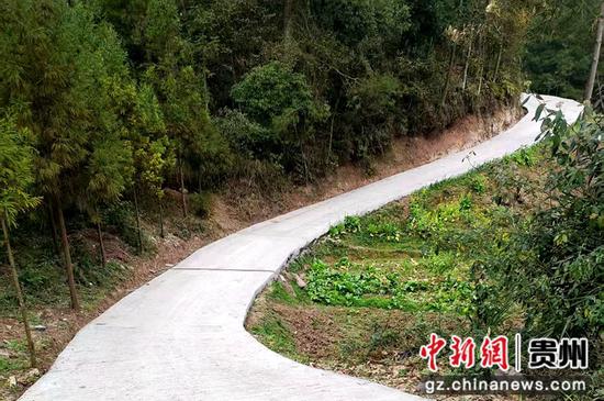 三岔河镇三岔村施工后的乡间小道。任思宇 摄