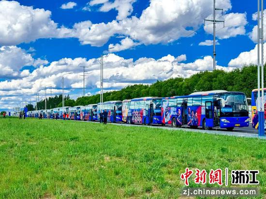呼和浩特伊利大巴。伊利&nbsp;供图