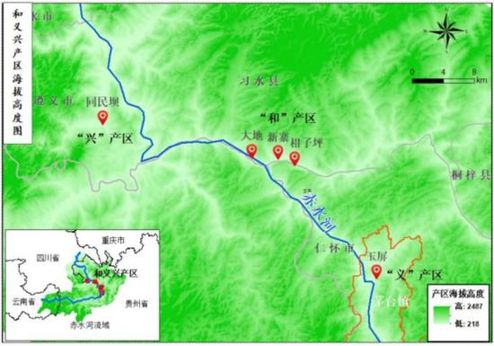图为茅台1935多个版本均明确将产地、厂址分开标注。
