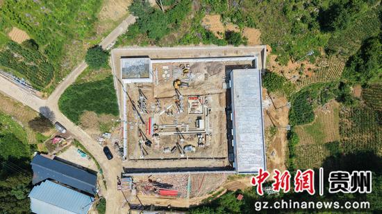 岑巩县客楼镇35千伏输变电工程建设现场。何小雨 摄