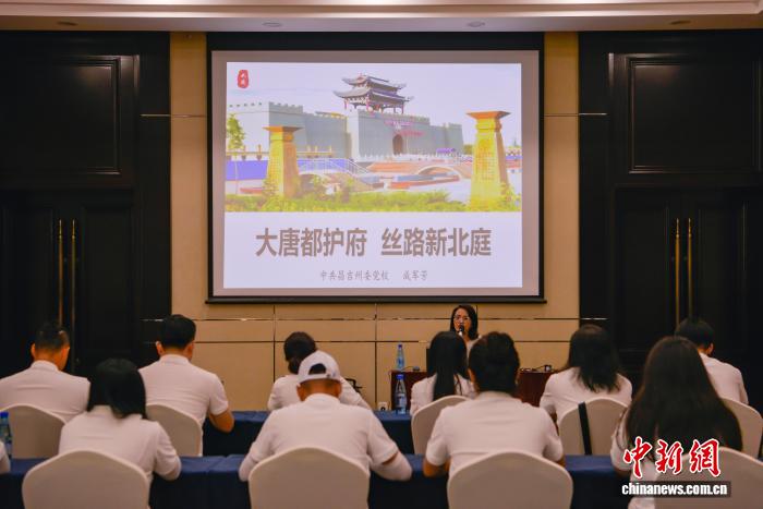 两岸青年踏访北庭故城 共读丝路历史