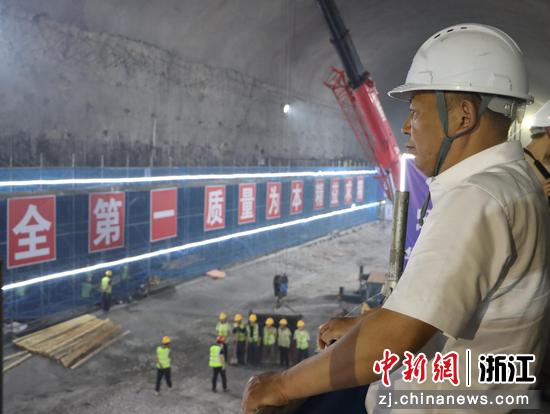 浙江省环保集团下属子公司青田抽蓄公司总经理陆一斌。&nbsp;杭钢集团&nbsp;供图