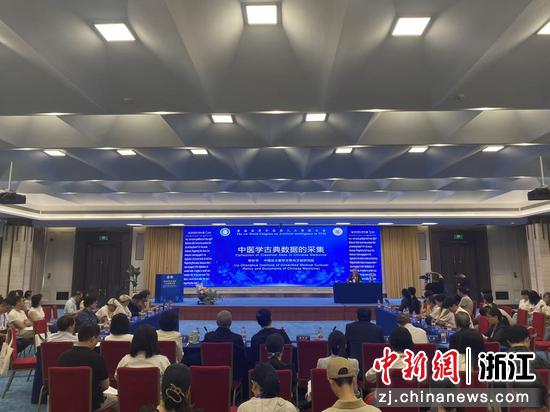“世界中联传统医药非物质文化遗产工作委员会古籍数字化专题研讨会”现场。主办方&nbsp;供图