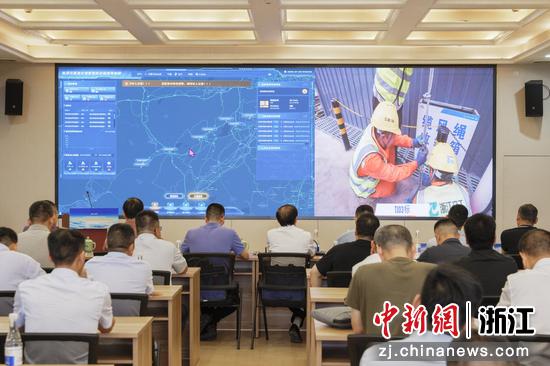 杭淳开高速杭州段防汛防台风联合应急演练现场。主办方&nbsp;供图