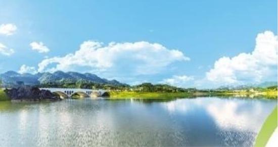荔波县月亮湖湿地公园。 姚先顿 摄 荔波县月亮湖湿地公园。 姚先顿 摄