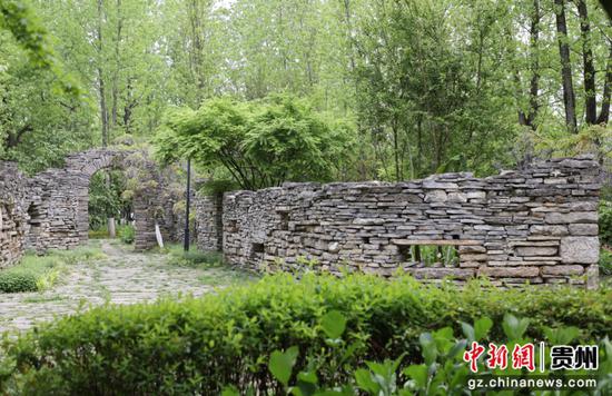口袋公园雨巷一景。陈杨 摄