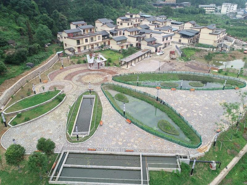 长垌乡已建成的生态污水治理景观湿地公园项目。 长垌乡已建成的生态污水治理景观湿地公园项目。