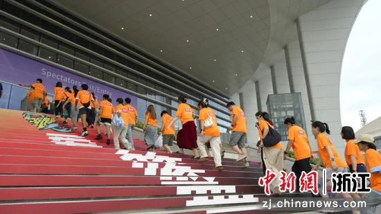 观赛现场。&nbsp;临平区委宣传部供图